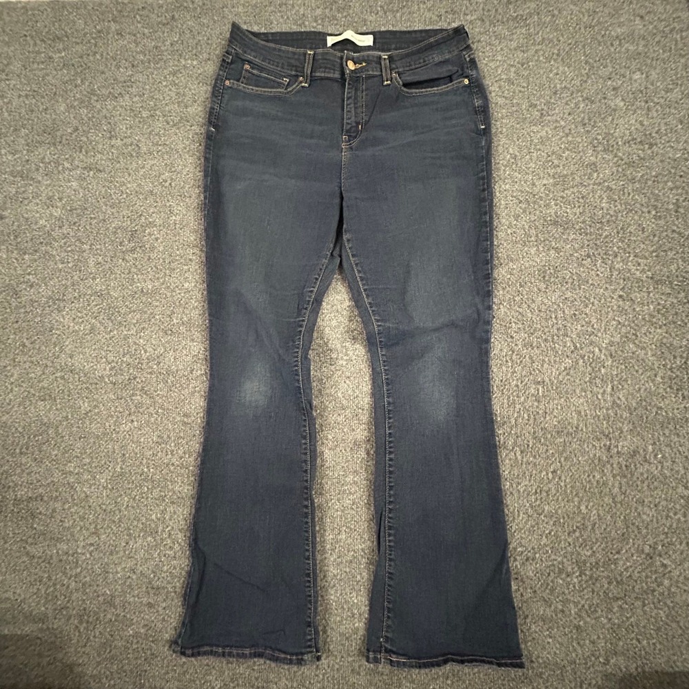 Signature by Levi Strauss Jeans Womens Size 16M Dark Wash Mid Rise Bootcut Denim